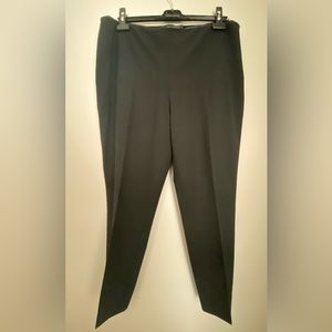RALPH LAUREN Black Label- wool blend side zip flat front ankle pant, size 14